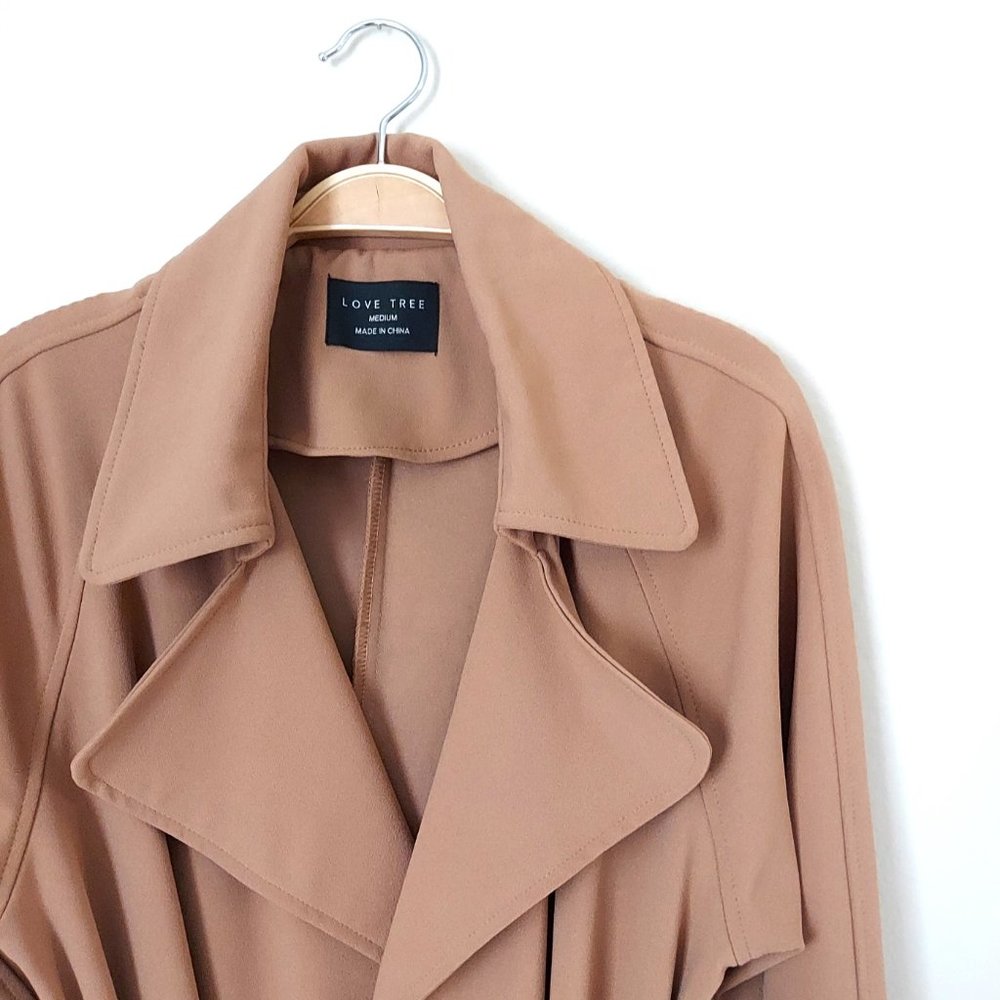 Love Tree trench style jacket with belt